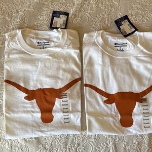 Texas Longhorns Champion T shirts (price for pair). NWT Size S